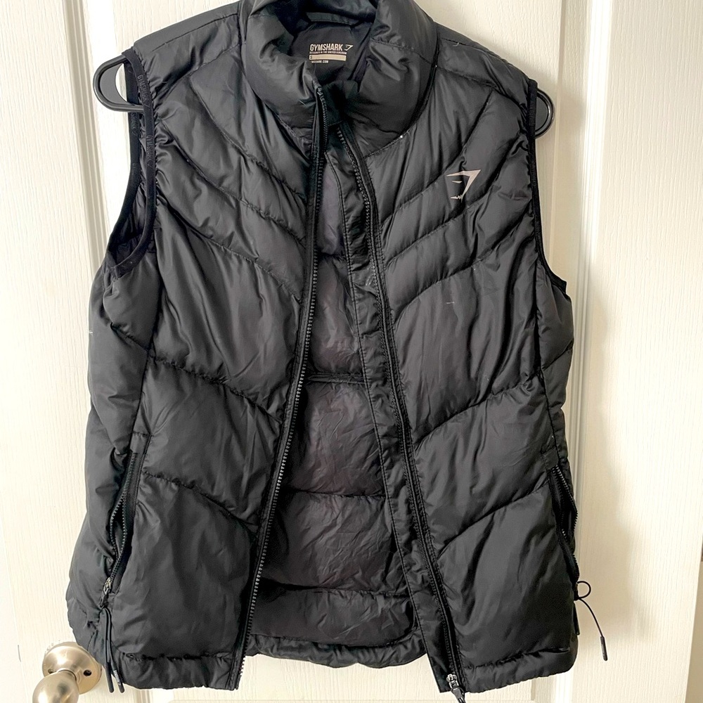 Gymshark Puffer Vest Black